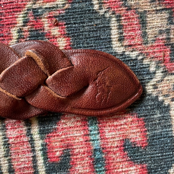 Ralph Lauren Vintage Braided Leather Belt - Picture 4 of 4